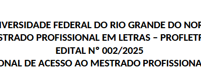 Mestrado Profissional em Letras - PROFLETRAS