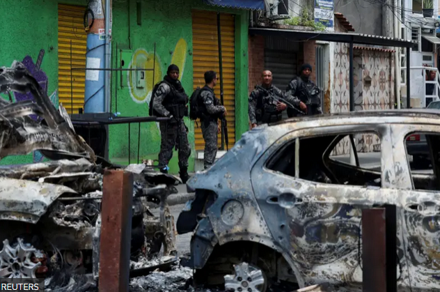 Caos no Rio de Janeiro: confronto entre polícia e traficantes do Comando Vermelho
